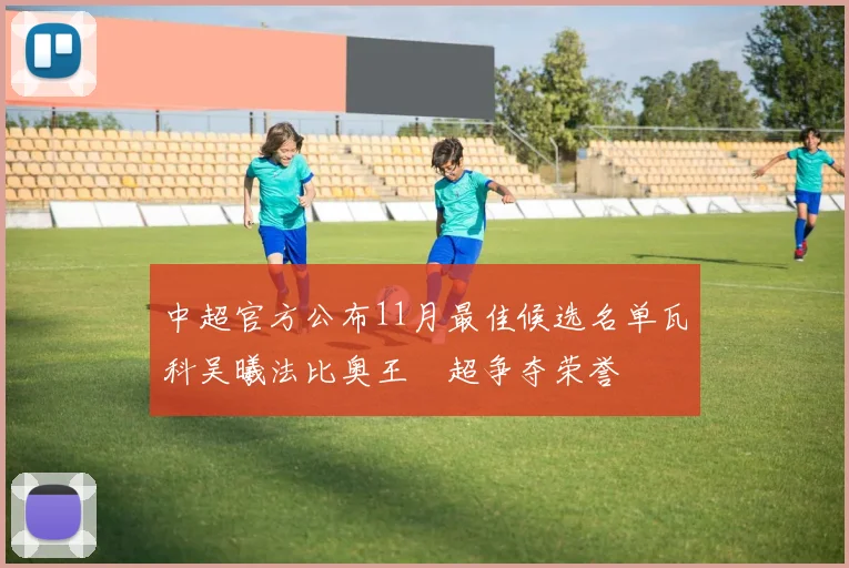 中超官方公布11月最佳候选名单瓦科吴曦法比奥王燊超争夺荣誉